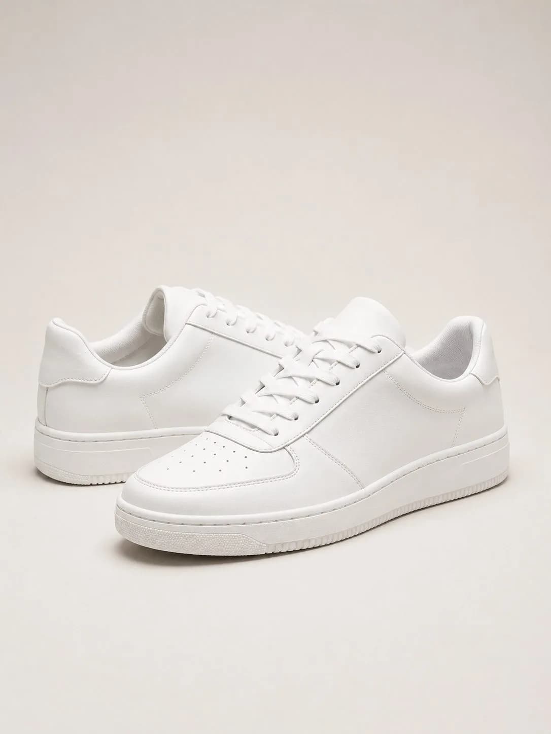 Minimal White Court Sneakers